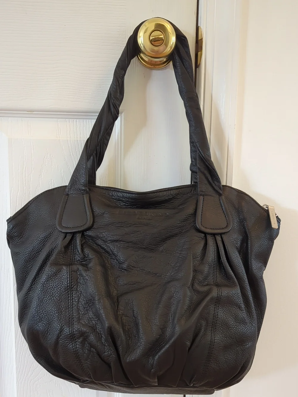 Liebeskin Berlin Black Leather Hobo Bag